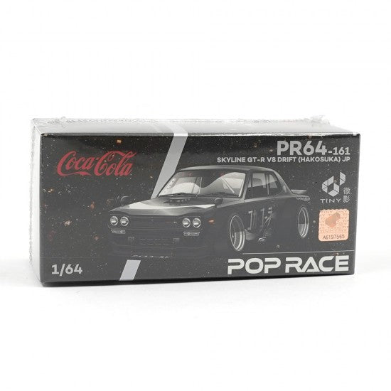 STAR RACE S19-07: Nissan Skyline GT-R V8 Drift (Hakosuka) Coca-Cola Zero Sugar 1:64 Scale Diecast Model
