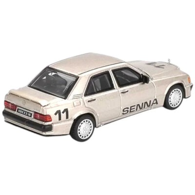 MINI GT #1076: Mercedes-Benz 190E 2.3-16 #11 1984 Nürburgring Race of Champions Ayrton Senna w/ Figure 1:64 Scale Diecast Model