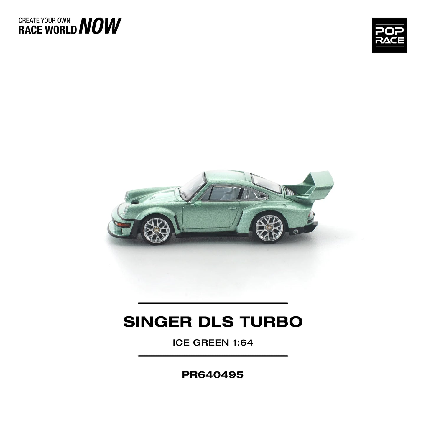 POPRACE Singer DLS Turbo Ice Green 1:64 Scale Diecast Model (Pre-Order)