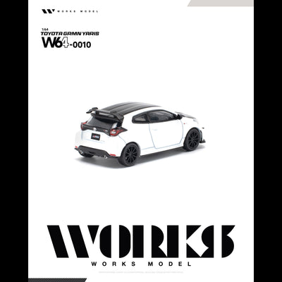 *PRE-ORDER* TOYOTA GRMN YARIS, 1:64 Scale (WHITE) - Works Model