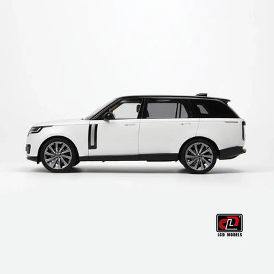 Land Rover Range Rover SV SERENITY 2022, 1:18 Scale (White with Black Roof) - LCD Models