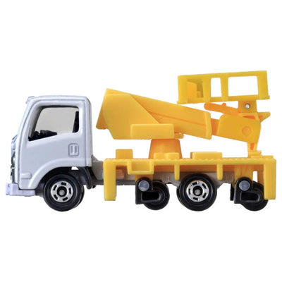 Tomica No.17 Isuzu ELF Road Railer, 1:64 Scale (Yellow)