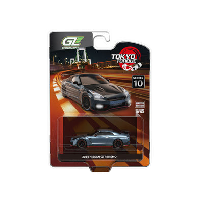 Tokyo Torque Series 10 - 2024 Nissan GTR NISMO - Stealth Gray (KCE) (New Tooling), 1:64 Scale by GreenLight - 1:64 scale, view 2