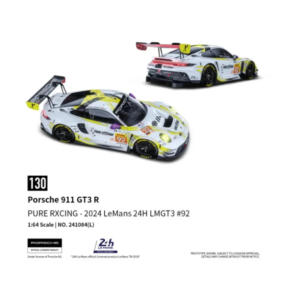 PRE-ORDER Trends Hobby Porsche 911 GT3 R LeMans 24H 2024 #92 1:64 Scale Diecast Model