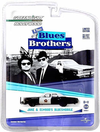 Dodge Monaco Jake & Elwood's Blues Mobile 1974, 1:64 Scale (Black) - GreenLight