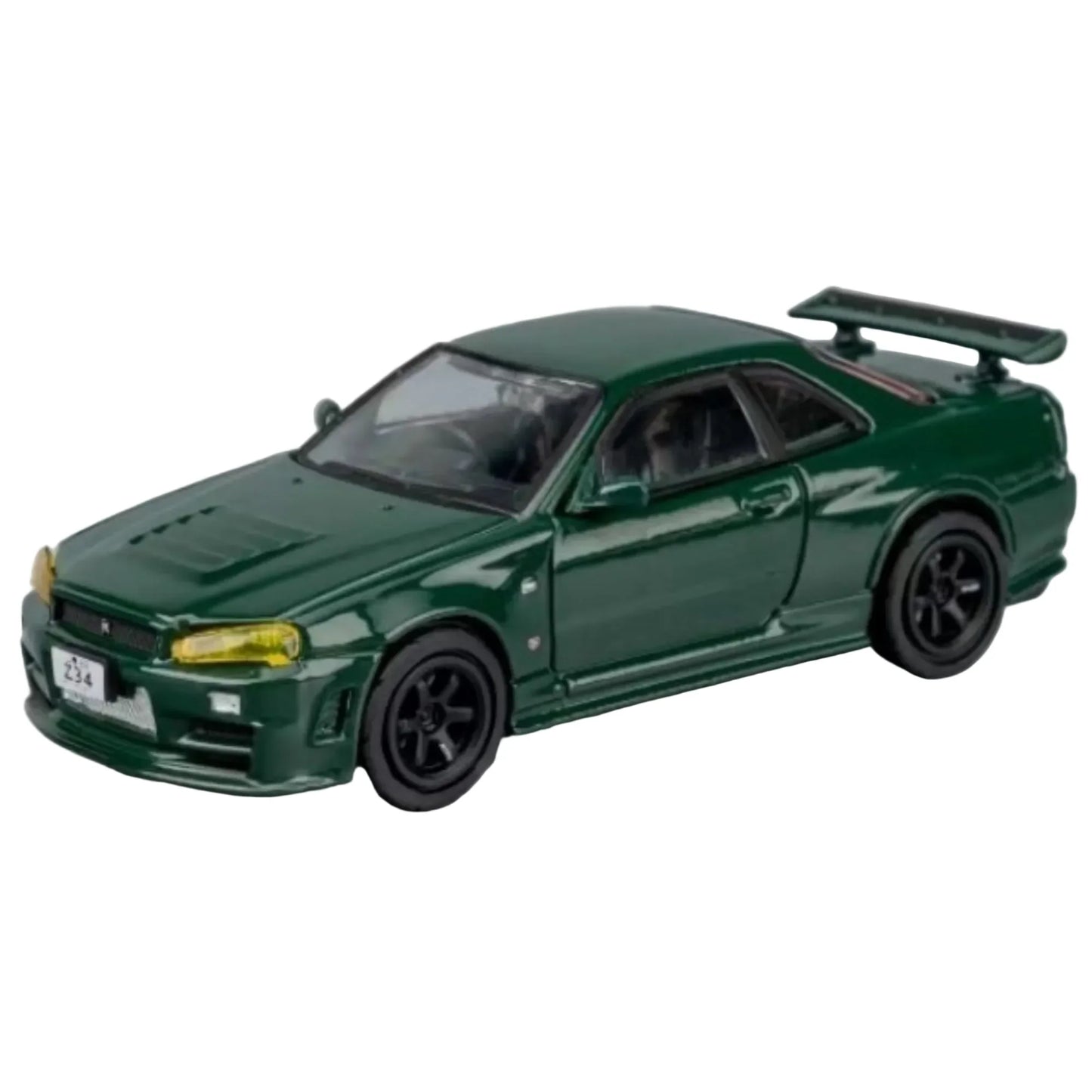 Shadow Nismo GT-R Z-Tune R34 RHD Green 1:64 Scale Diecast Model