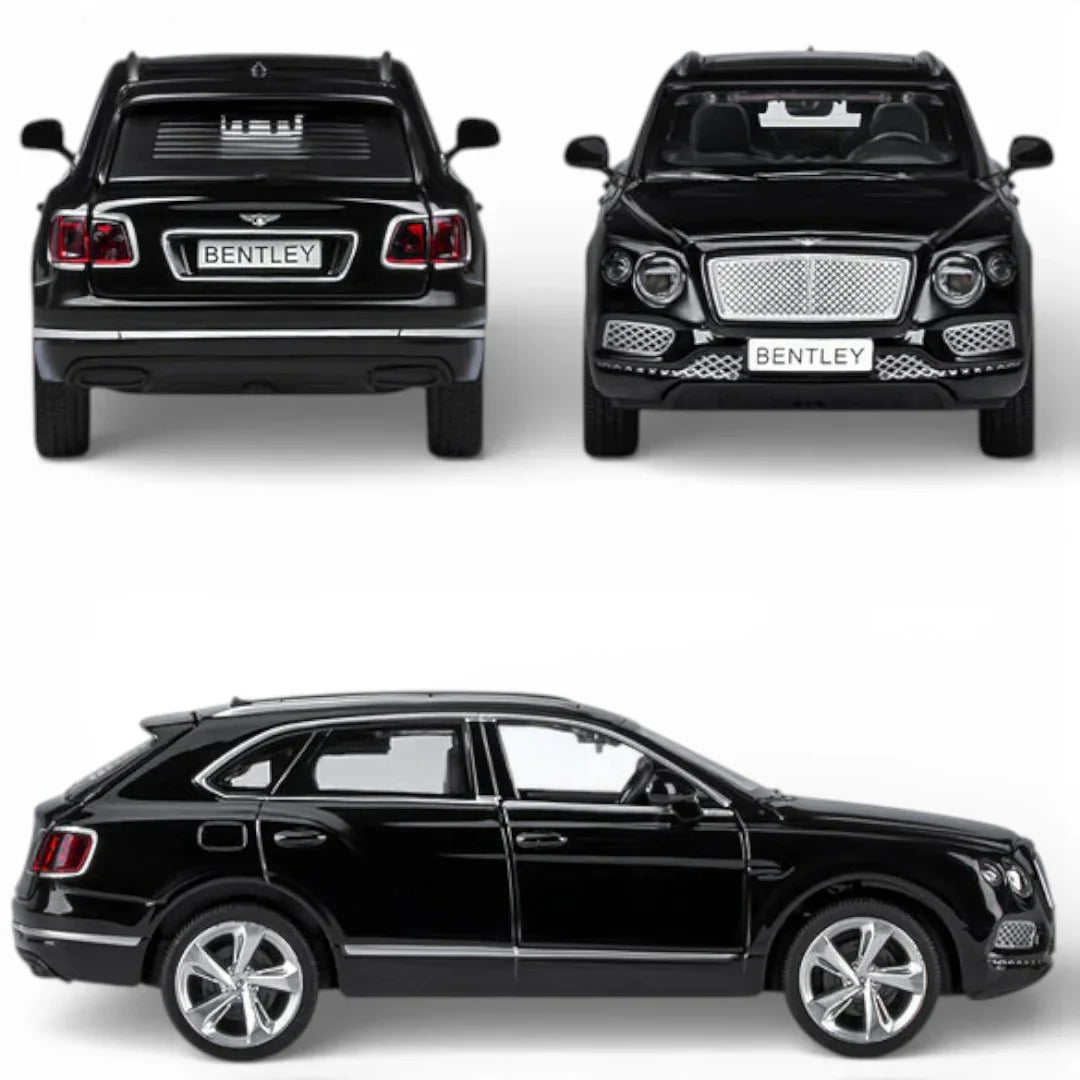 Premium scale diecast model car – Bentley Bentayga, 1:32 Scale (Black) Collectible