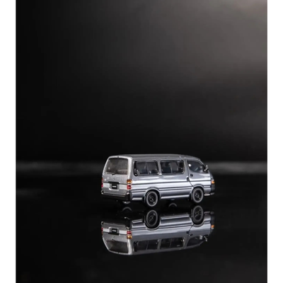 Toyota Hiace H100 Grey White Details by Model 1 – 1:64 scale, view 2