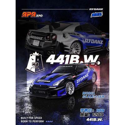 LB-Silhouette WORKS GT NISSAN 35GT-RR Rydanz Livery (Limited to 1200units), 1:64 Scale by Demon King Auto – view 1