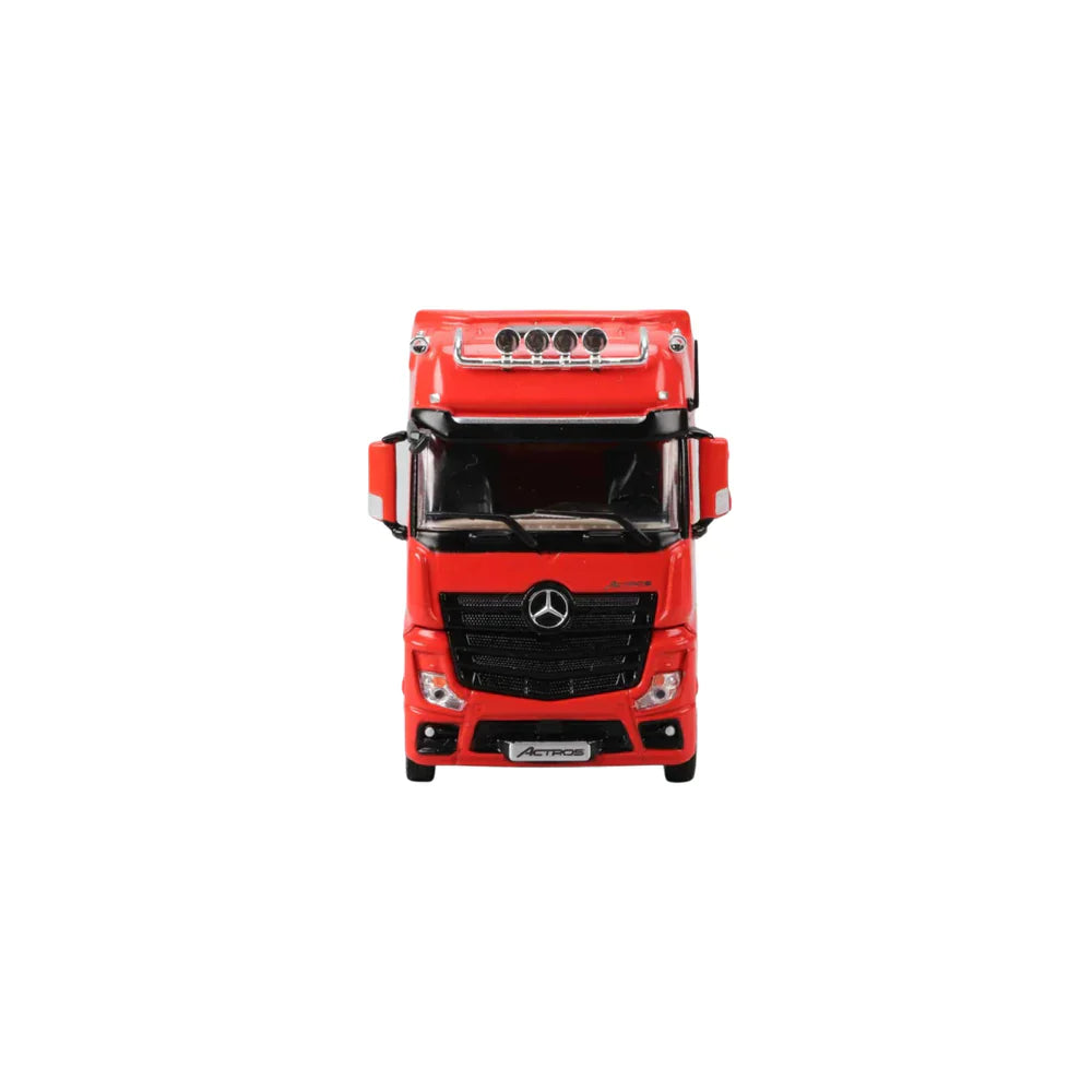 PRE-ORDER Time Micro Mercedes-Benz Flatbed Hauler Trailer Red 1:64 Scale Diecast Model