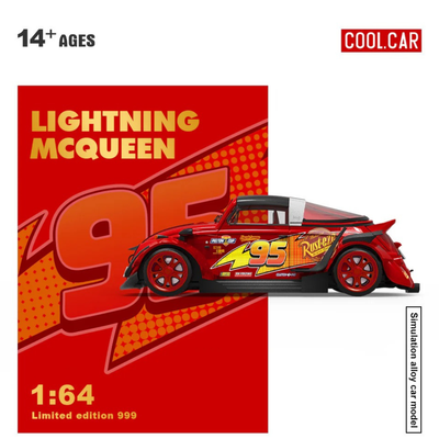 Premium scale diecast model car – Lightning Mcqueen Livery, 1:64 scale Collectible
