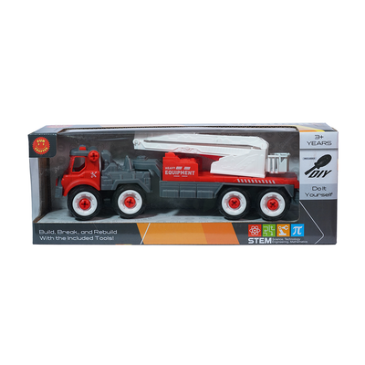 FC22 DIY Puzzle Assemble Fire Trailer Toy