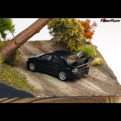 *PRE-ORDER* LANCER EVOLUTION IX EVO 9, 1:64 Scale (Black) - Fiber Run