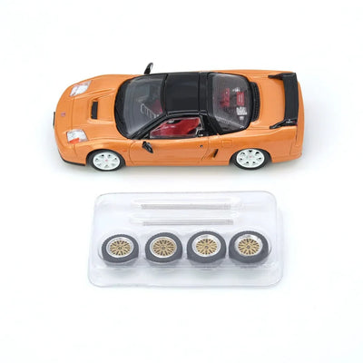 Honda NSX-R (NA2) Imola W/ Extra Wheels, 1:64 Scale (Orange Pearl)