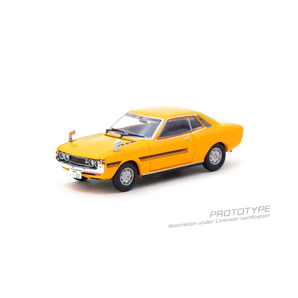 PRE-ORDER | Toyota Celica 1600GT TA22 (Chance of Chase Car) 1:64 Scale (Orange) by Tarmac Works