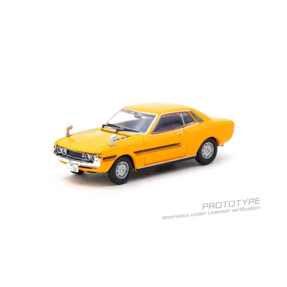 *PRE-ORDER* Toyota Celica 1600GT TA22 Chance of Chase Car, 1:64 Scale (Orange)