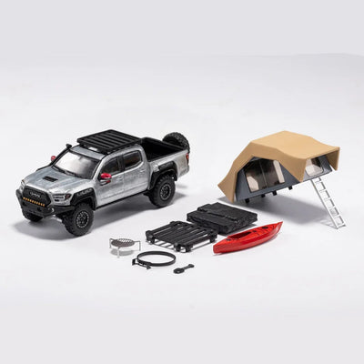 Toyota Tacoma No.169 TRD PRO, 1:64 Scale (Silver) - GCD