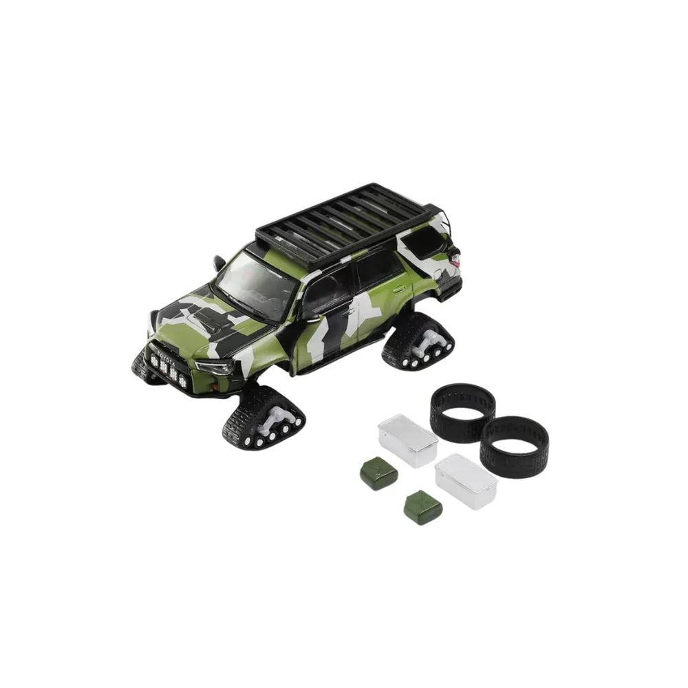 PRE-ORDER GCD Toyota 4Runner Pre-Runner Snow Edition Modified Split Camouflage 1:64 Scale Diecast Model