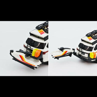 *PRE-ORDER* Toyota Sequoia TRD Pro with Boat, Bicycle & Other Accessories Included, 1:64 Scale (Beige)