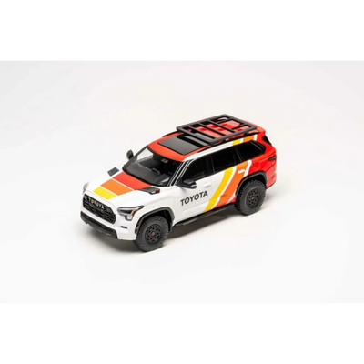 *PRE-ORDER* Toyota Sequoia TRD PRO TRD Heritage Livery, 1:64 Scale (White)