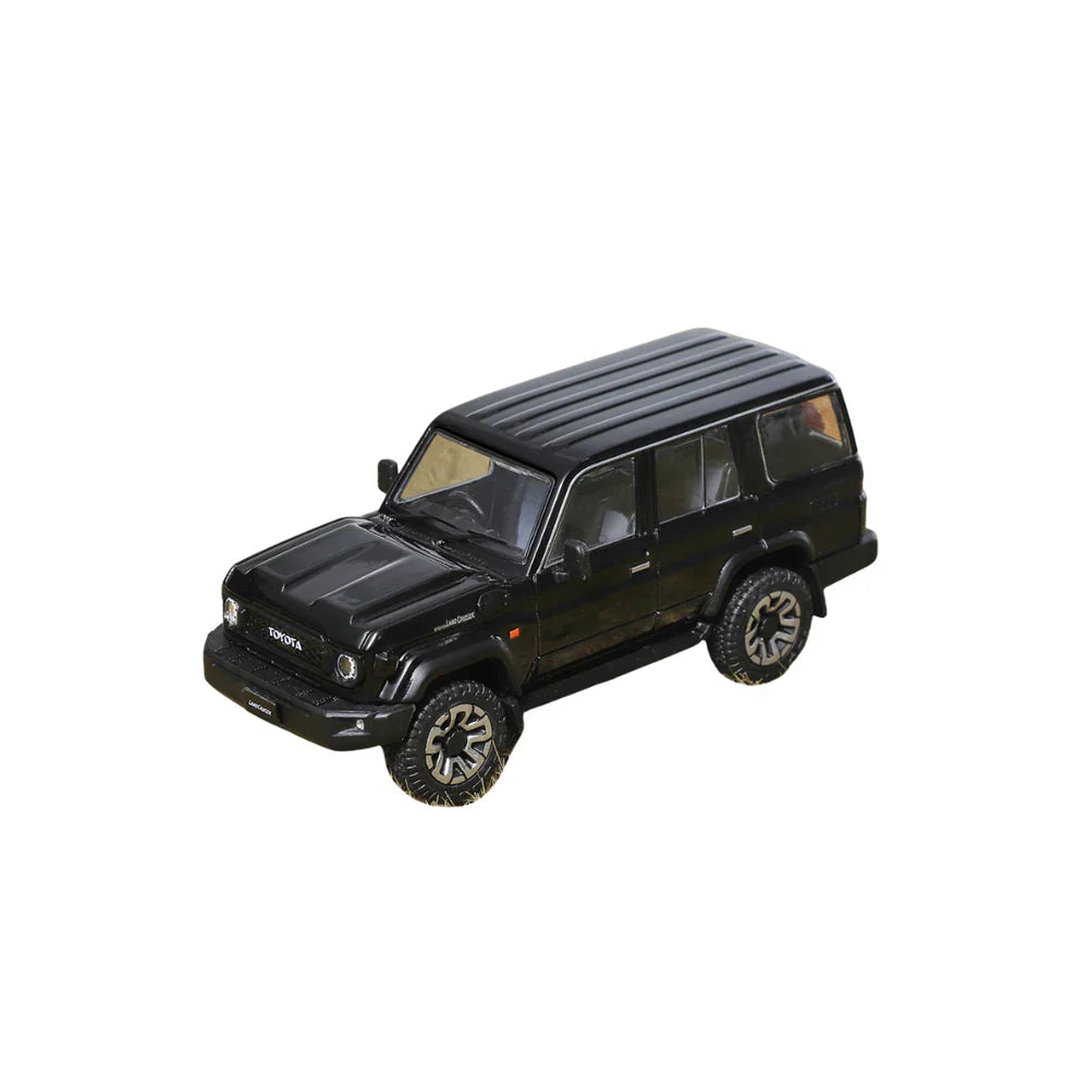 PRE-ORDER GCD Toyota Land Cruiser LC70 J76 2023 Black 1:64 Scale Diecast Model