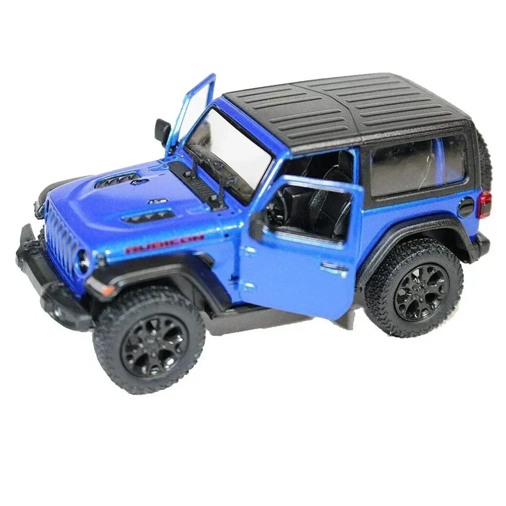 Kinsmart Jeep Wrangler Hard Top 2018 1:36 Scale Diecast Model (Blue)