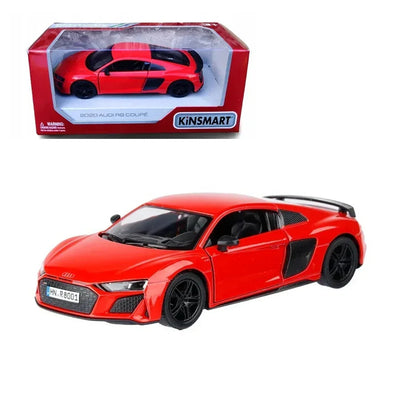 Audi R8 Coupé 2020, 1:36 Scale (Red) - Kinsmart