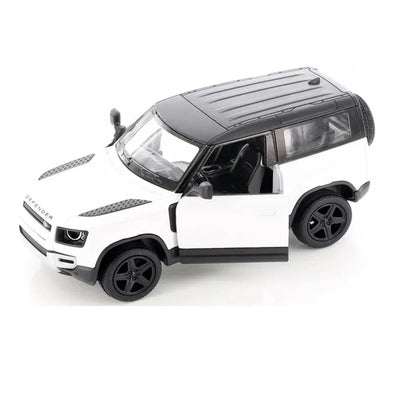 Land Rover Defender 90, 1:36 Scale (White) - Kinsmart