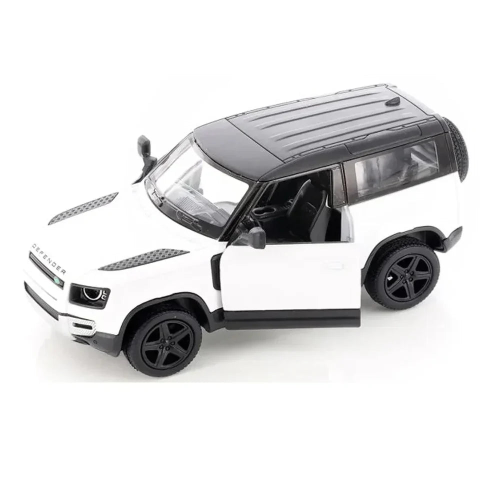 Kinsmart Land Rover Defender 90 1:36 Scale Diecast Model (White)
