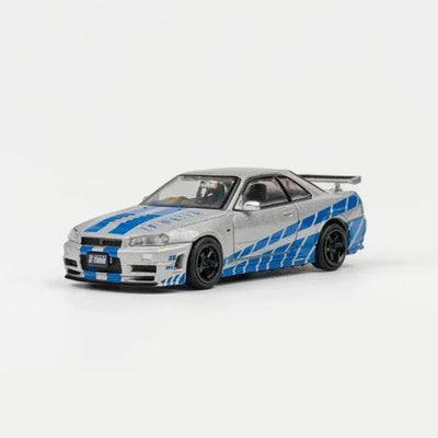 DieCast Team Nissan Nismo Skyline GT-R Z-Tune (R34), 1:64 Scale (Silver) - GCD