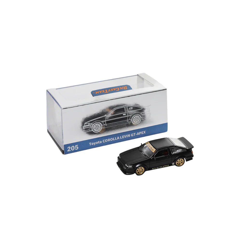 PRE-ORDER DCT Toyota Corolla Levin GT-APEX AE86 Black 1:64 Scale Diecast Model