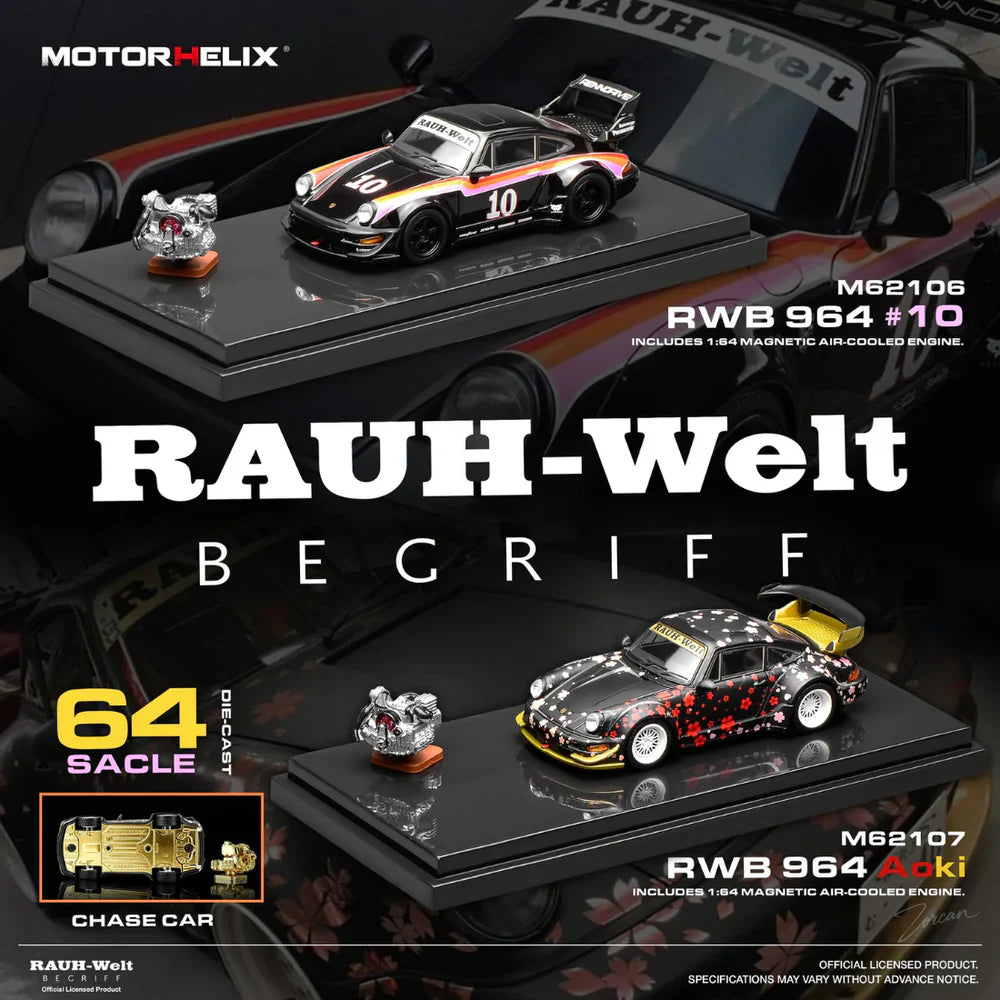 PRE-ORDER MOTOR HELIX RWB 964 Aoki 1:64 Scale Diecast Model