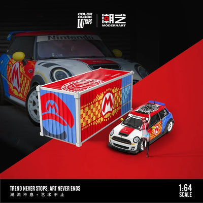 MD MINI-Mario-Container Set, 1:64 Scale - Time Micro