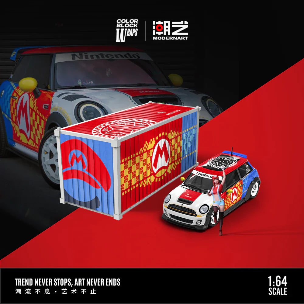 PRE-ORDER Time Micro MD BMW MINI Mario Container Set 1:64 Scale Diecast Model