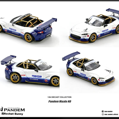 *PRE-ORDER* Mazda MX-5 (ND) Miata " Pandem Rocket Bunny" V1.0, 1:64 Scale - INNO64