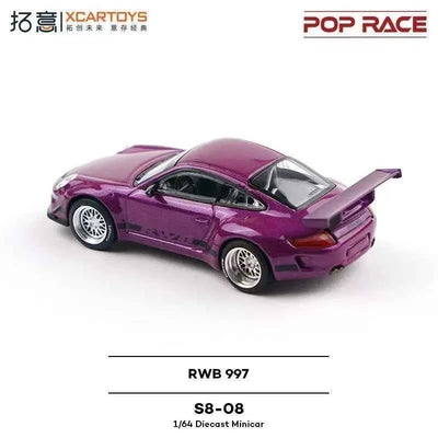 Porsche RWB 997, 1:64 Scale (Purple)