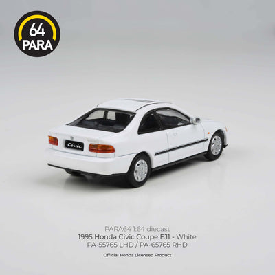 Honda Civic Coupe EJ1 LHD 1995, 1:64 Scale (White)