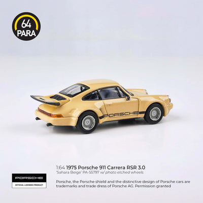 Porsche 911 Carrera RSR 3.0 1975, 1:64 Scale (Beige)
