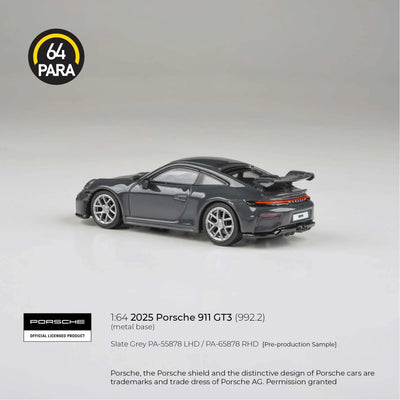 *PRE-ORDER* Porsche 911 GT3 (992.2) 2025, 1:64 Scale (Slate Grey) - PARA64
