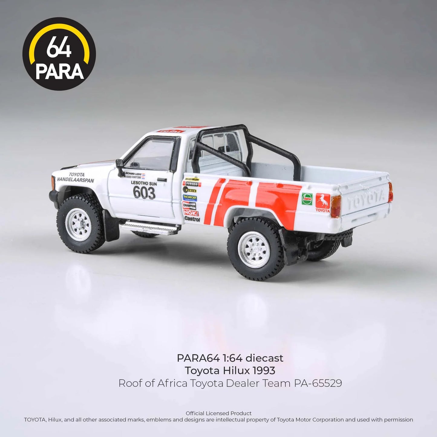 PARA64 Toyota Hilux 1993 Roof of Africa Toyota Dealer Team 1995 1:64 Scale Diecast Model (Pre-Order)