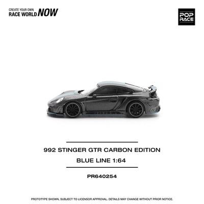 992 Stinger GTR Carbon Edition, 1:64 Scale (Black)