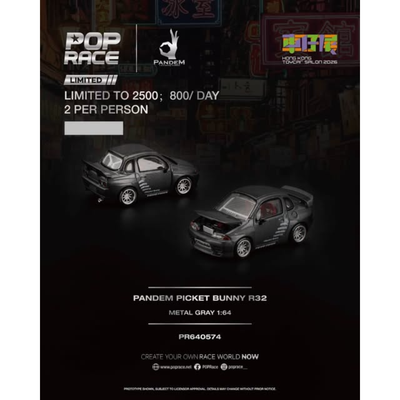 *HKTCS 2026* PandeM Pocket Bunny R32 (Limited to 2500pcs), 1:64 Scale - Pop Race
