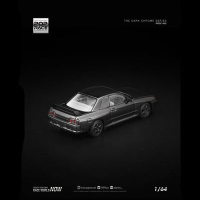 Nissan Skyline GT-R R32, 1:64 Scale (Dark Chrome Edition)