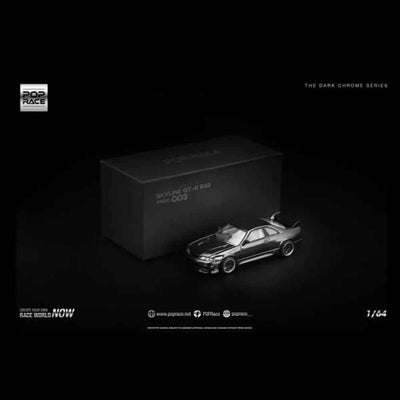 Nissan Skyline GT-R R33 NISMO 400R, 1:64 Scale (The Dark Chrome Series)