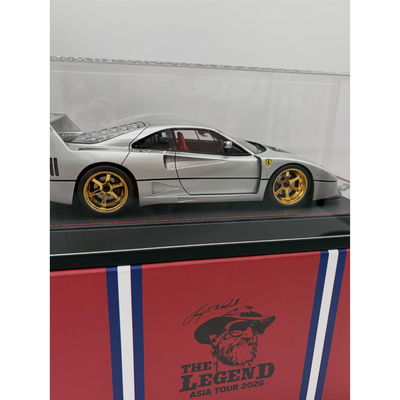 *Pre-Order* International Diecast Show The legend Asia Tour Ferrari F40 Resin (Limited to 30) 2026, 1:18 Scale (Silver)