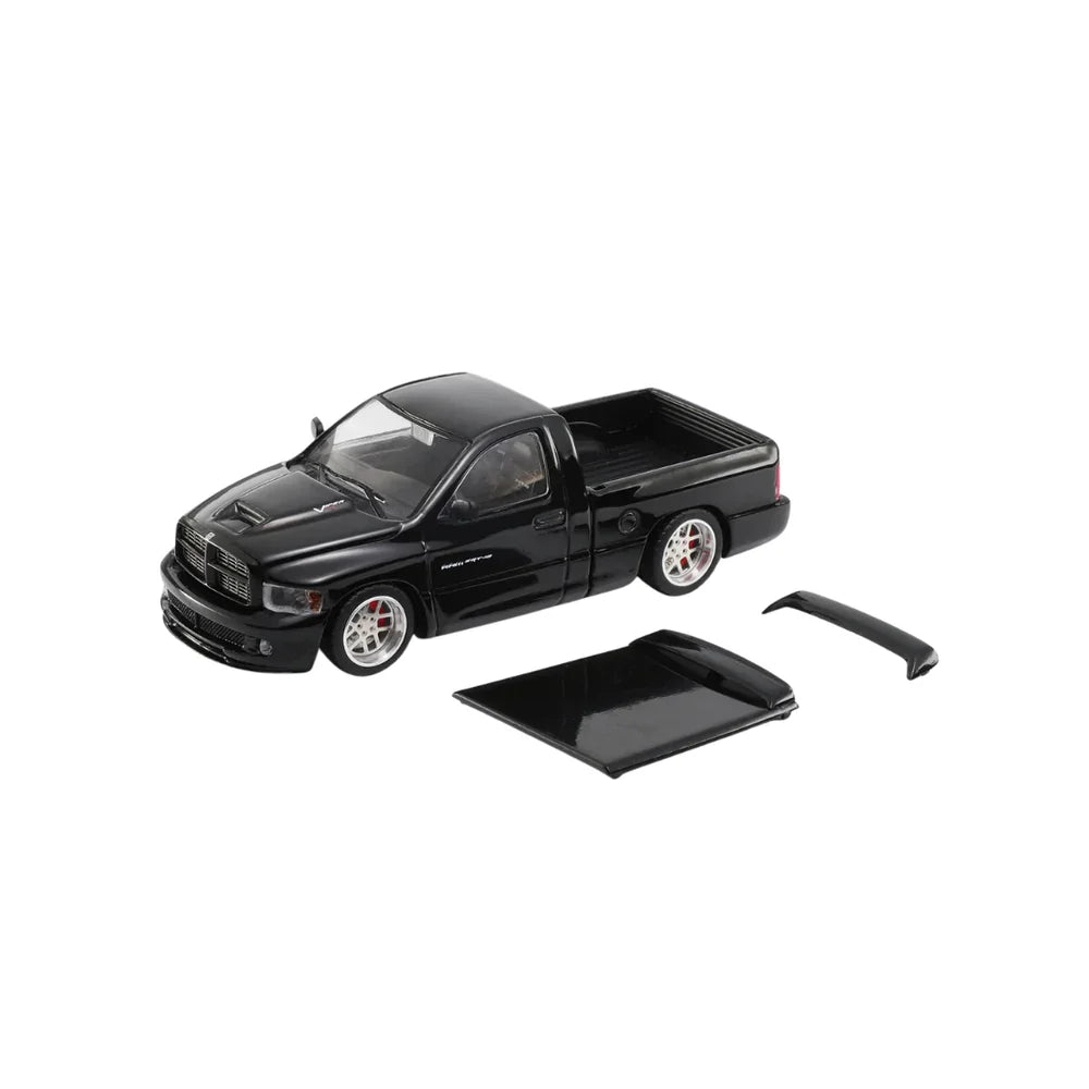 PRE-ORDER SHOOM64 Dodge Ram SRT-10 2003 Black 1:64 Scale Diecast Model