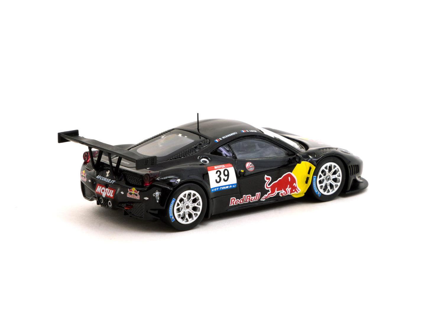 Ferrari 458 Italia GT3 GT TOUR 2011 #39 Red Bull - Hobby64 | 1:64 Tarmac Works | S.Loeb / B.Hernandez