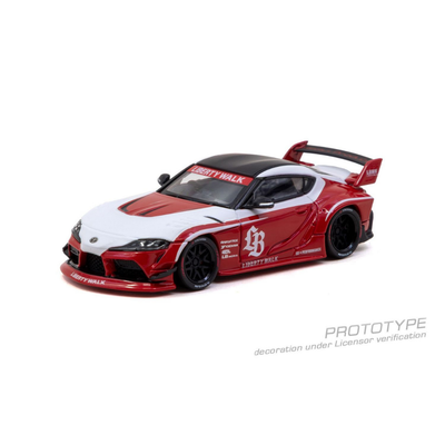 *PRE-ORDER* LB-WORKS TOYOTA SUPRA (A90), 1:64 Scale (Red) - Tarmac Works