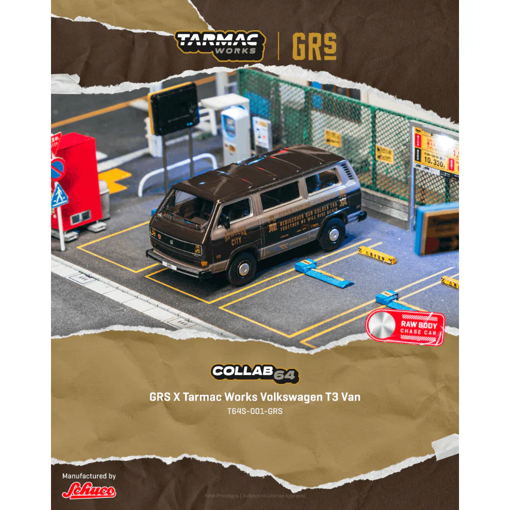 PRE-ORDER | GRS x Tarmac Works Volkswagen T3 Van (Chance of Chase Car) 1:64 Scale