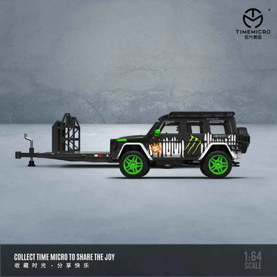 Time Micro Mercedes-Benz G550 Devil's Claw Trailer Edition 1:64 Scale Diecast Model